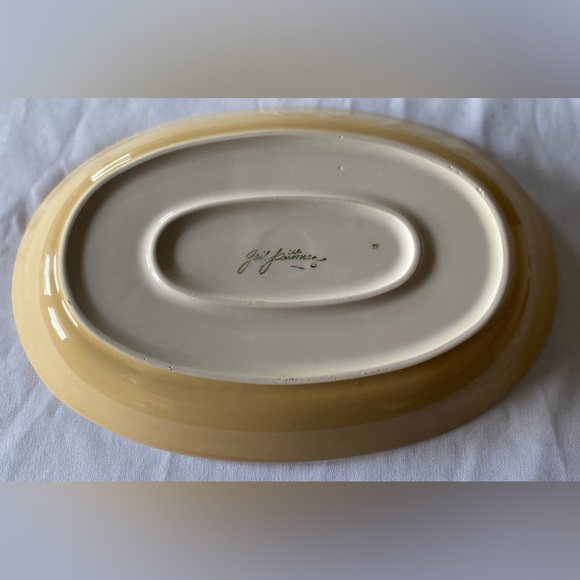 SLAH Gail Pittman SIENA 14" Oval Serving Platter EUC - Picture 5 of 6